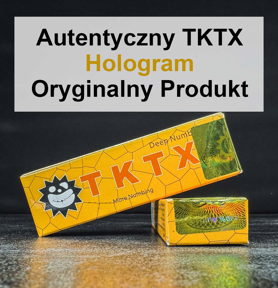 Autentyczny TKTX Hologram Oryginalny Produkt